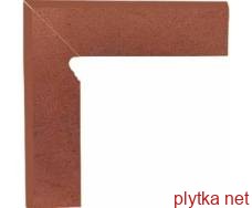 Плитка Клинкер TAURUS ROSA цоколь двухэлементный лестничный левый структурный 30x8,1x1,1 300x81x0 матовая